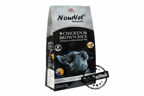 NourVet Natural's Chicken and Brown Rice Kitten and Cat Food